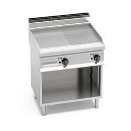 electric roasting plate MACROS 700 E7FM8MP-2 • smooth|grooved | 230 volts 9.6 kW 1 phase product photo