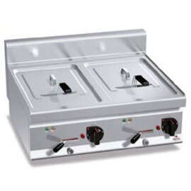 electric deep fryer TURBO-HIGH-POWER E7F10-8BS | 2 basins 2 baskets 20 ltr | 400 volts 18 kW product photo