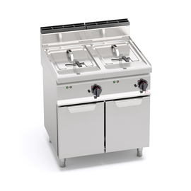 floor standing electric fryer TURBO E7F10-8M | 2 basins 2 baskets 20 ltr | 400 volts 12 kW product photo