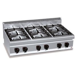 gas stove G7F6B 31.5 kW | stainless steel burner trough product photo