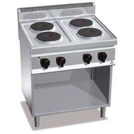 electric stove E7P4M 230 volts 10.4 kW | open base unit | cast-iron hob plate product photo