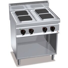 electric stove E7PQ4M 230 volts 10.4 kW | open base unit | cast-iron hob plates product photo
