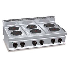 electric stove E7P6B 400 volts 15.6 kW | cast-iron hob plate product photo