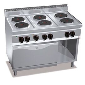 electric stove E7P6+FE gastronorm 400 volts 23.1 kW | oven | half-open base unit product photo
