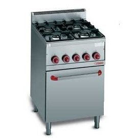 gas stove G6F4+FE1 gastronorm 230 volts 3 kW (electric oven) 12.4 kW (gas) | oven | electric ignition product photo