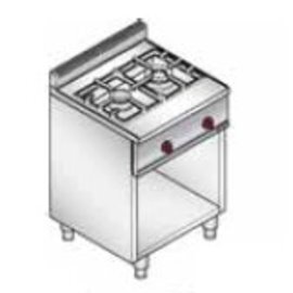 gas stove PLUS 600 G6F2MH6 | 2 cooking zones | open base unit product photo