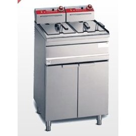 Elektro-Friteuse, 16 ltr., Modell SNACK-STANDING ELT 12+12M Serie &quot;Fast Fry&quot;, 2 Körbe, Fettcontainer, 7 kW product photo