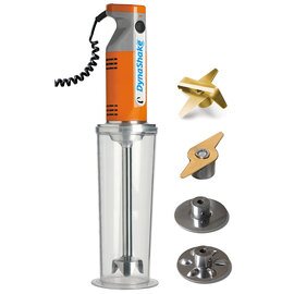Mixing rod set &quot;DynaShake&quot;: Motorblock &quot;Dynamix 160&quot; + Mixing rod f. Dynashake (190 mm long) + 1-liter bowl with lid + 4-piece knife set (2 blades, 4 blades, disc, whisk); 220 watts, 0-13,000 rpm product photo