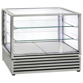 refrigerated display cabinet CD 800 with 4-sided glazed | white L 785 mm W 675 mm H 720 mm product photo