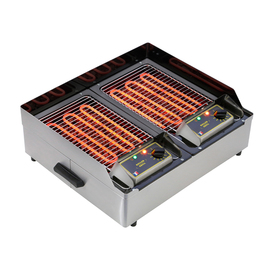 Electric lava stone grill 140 D countertop device 2 x 230 volts 5 kW  H 305 mm product photo