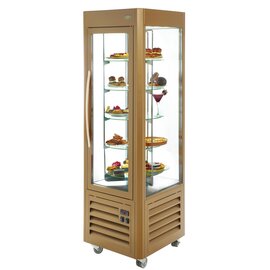 refrigerated chocolate vitrine RDC 60 T golden coloured 360 ltr 230 volts | 5 shelves product photo