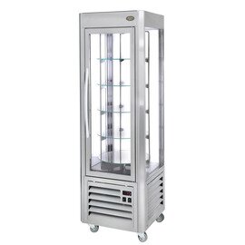 refrigerated chocolate vitrine RDC 60 T silver coloured 360 ltr 230 volts | 5 shelves product photo