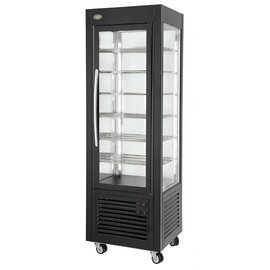 refrigerated panorama vitrine RD 60 F black 360 ltr 230 volts | 5 shelves product photo