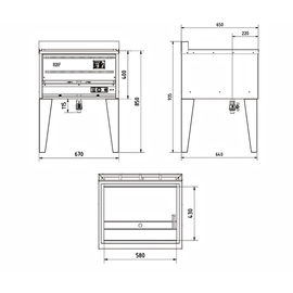 fish fryer L8/58 gas | 1 basin | 18.0 ltr product photo  S