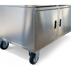Base frame for RGS 145 with hinged door and wheels product photo