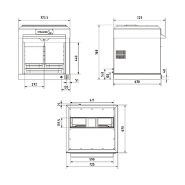 tenderiser K gas | 724 mm x 727 mm H 770 mm product photo  S