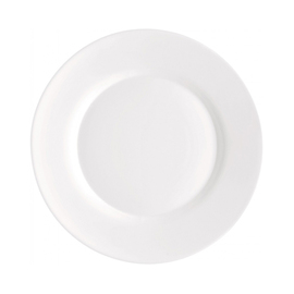 plate flat Ø 200 mm TOLEDO WHITE tempered glass product photo