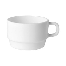 coffee cup 220 ml CAREWARE WHITE tempered glass stackable product photo