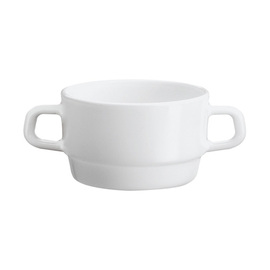 soup cup 320 ml CAREWARE WHITE tempered glass stackable product photo