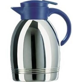 vacuum jug KONSUL 1.3 ltr stainless steel blue shiny screw cap product photo