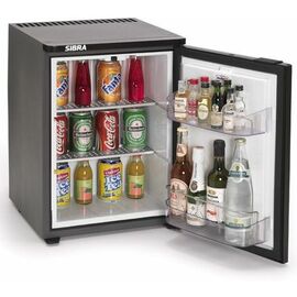 built-in mini-bar E 129 P black 30 ltr | absorber cooling | door swing on the right product photo