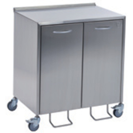 recycling bin single stainless steel 50 ltr with pedal fire-retardant product photo