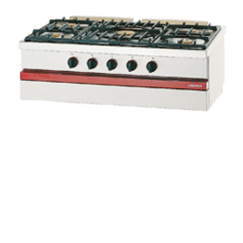 5-burner gas table stove from the &quot;Ambassade&quot; range, 5 different burners, economical in energy consumption, dimensions: 1000 x 650 x H 300, substructure available product photo