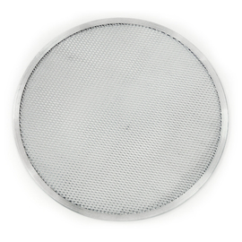 pizza screen|mesh grid perforated aluminium Ø 500 mm product photo