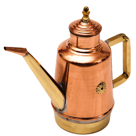 oil can copper brass with lid 1100 ml product photo