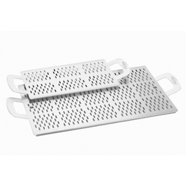 pizza tray | pizza cutting board aluminium perforated 400 mm x 250 mm product photo