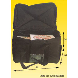 pizza warming bag black  • heatable  | 580 mm  x 380 mm  H 340 mm product photo