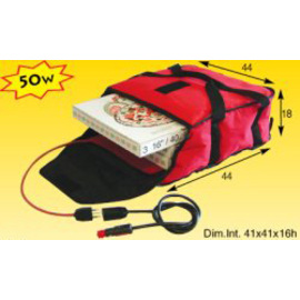 pizza warming bag red  • heatable  | 440 mm  x 440 mm  H 180 mm product photo