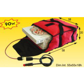pizza warming bag red  • heatable  | 580 mm  x 580 mm  H 200 mm product photo