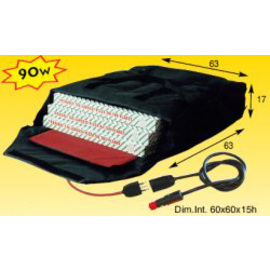 pizza warming bag black  • heatable  | 630 mm  x 630 mm  H 170 mm product photo