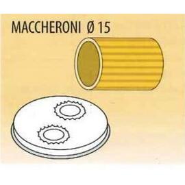 MPF 1,5-Maccheroni 15 Matritze für Nudelform MACCHERNI Ø 15 mm - Einsatz für Nudelmaschine MPF aus Messing-Kupferlegierung product photo