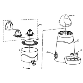 Replacement cone - Cone - Medio for juicer SMCJ4-5 product photo