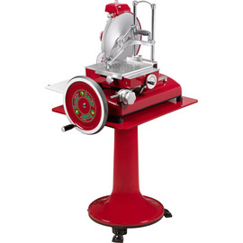 slicer VV 300 VOLANO red | vertical cutter  Ø 300 mm with underframe product photo