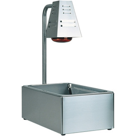 warming basin stainless steel GN container | infrared lamp  L 600 mm  B 330 mm  H 680 mm product photo