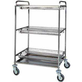 drain trolley  | frame for plate 3-tier  | 1100 mm  x 620 mm  H 1340 mm wheeled product photo