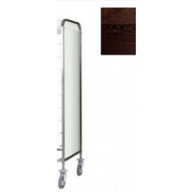 tray trolley CA 1460PW wenge coloured with sidewalls  | 530 x 325 mm  H 1750 mm product photo