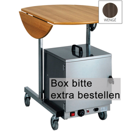 breakfast trolley wenge coloured round Ø 800 mm H 800 mm product photo