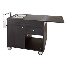 flambé trolleys carbon coloured | 1 plate | 1 burner product photo