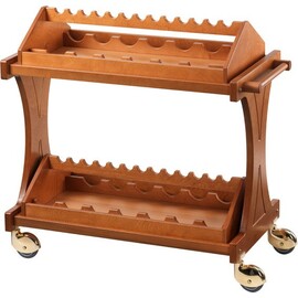 wine cart CL2551  | 2 shelves  | 4 swivel castors product photo