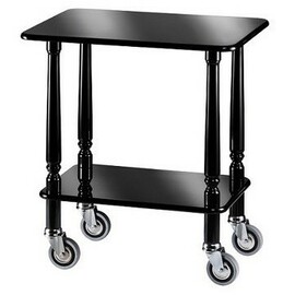 side trolley CL 903N black  | 2 shelves  | 4 swivel castors product photo