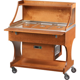 refrigerated trolley CLR 2784 wood | suitable for 3 x GN 1/1 product photo