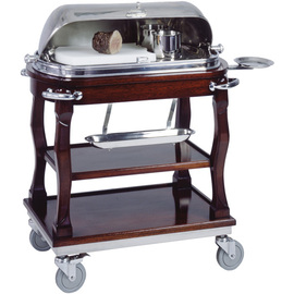 roast trolley CR0103  | 3 shelves with domed hood with cutlery tray  | 4 swivel castors product photo