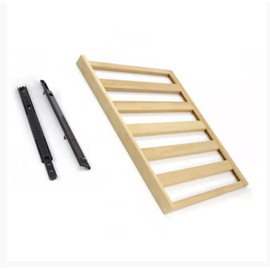 Wooden rack with rail set for wine refrigerators VI120/V1180 product photo