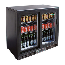 bottle cooler G-BC2PS with 2 sliding glass doors | 223 ltr L 920 mm x 535 mm H 920 mm product photo