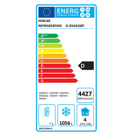 freezer GN1410BT | 1325 ltr | convection cooling product photo  L