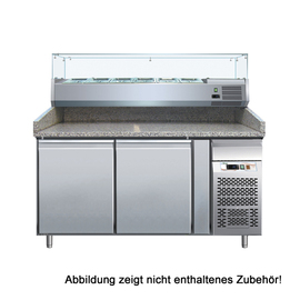 Pizza cooling table PZ2610TN | 2 solid doors product photo